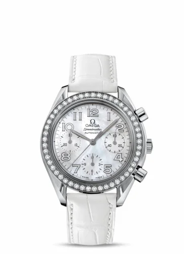Omega Speedmaster Reduced Ladies Stainless Steel / Diamond / MOP / White 3835.70.36 (38357036)